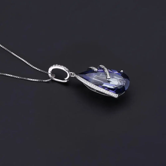 Lolite Blue Mystic Quartz Sterling Silver Jewelry Set