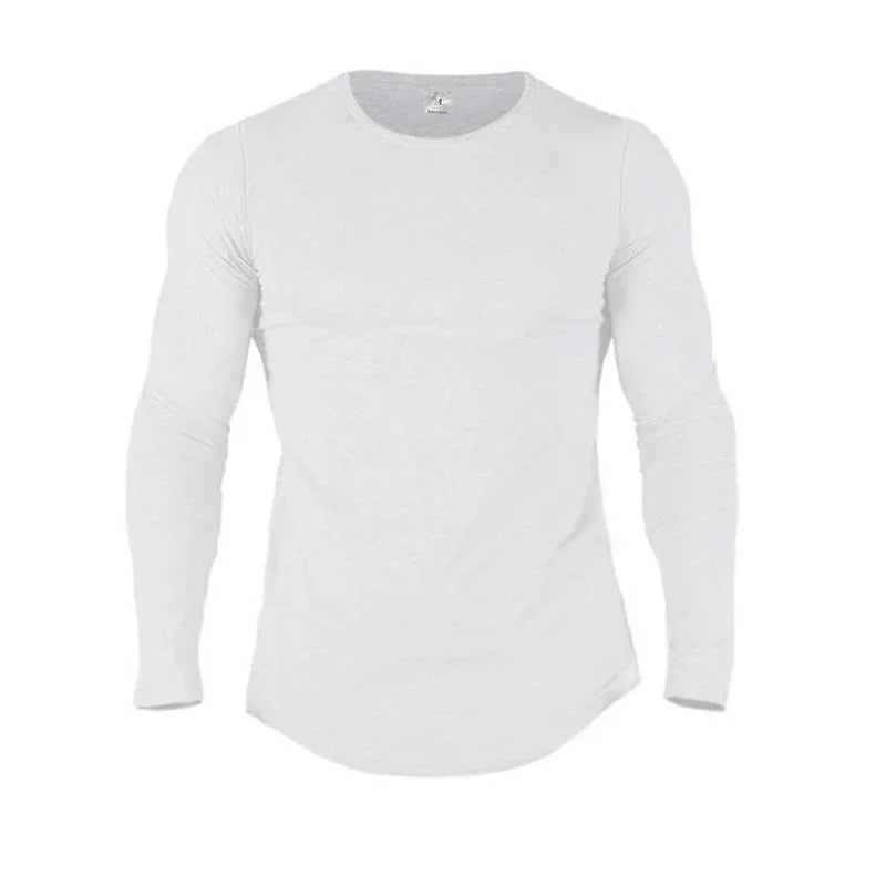 Long Sleeve Casual Slim fit Cotton Men T-Shirt