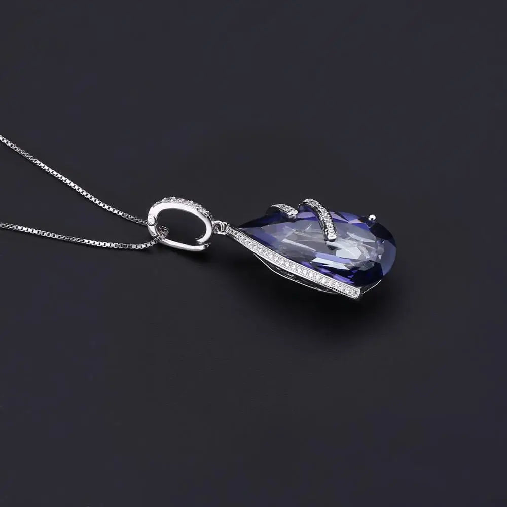 Lolite Blue Mystic Quartz Sterling Silver  Jewelry Set