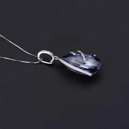 Lolite Blue Mystic Quartz Sterling Silver  Jewelry Set