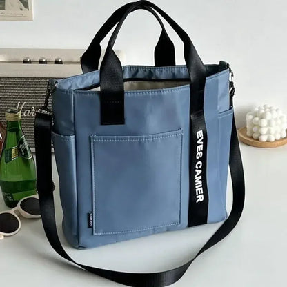 Casual Shoulder Nylon Canvas Tote Bag
