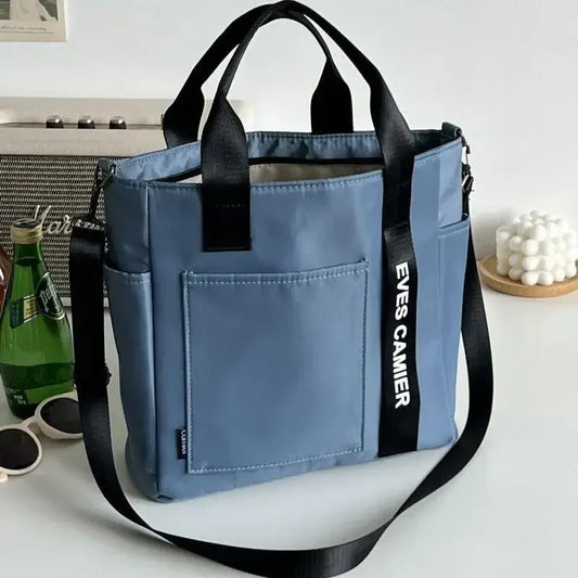 Casual Shoulder Nylon Canvas Tote Bag