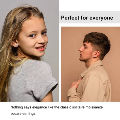 1-2.4Ct  Moissanite Earrings Stud Sterling Silver