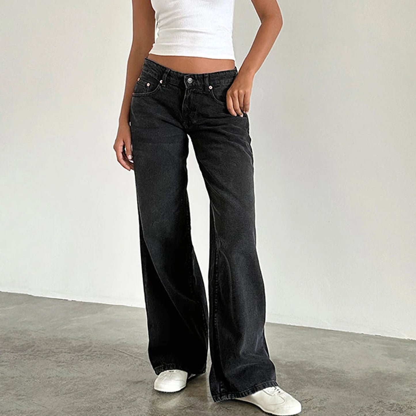 Baggy Jeans Casual Denim Pants with Pocket