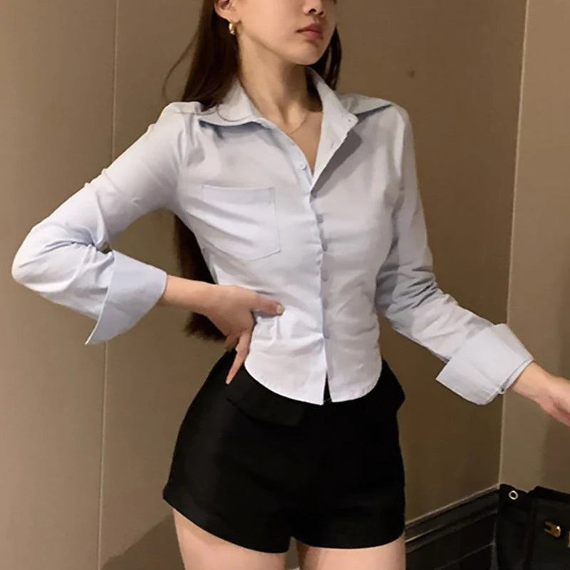 Office Women Chiffon Shirt