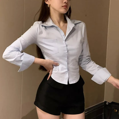 Office Women Chiffon Shirt