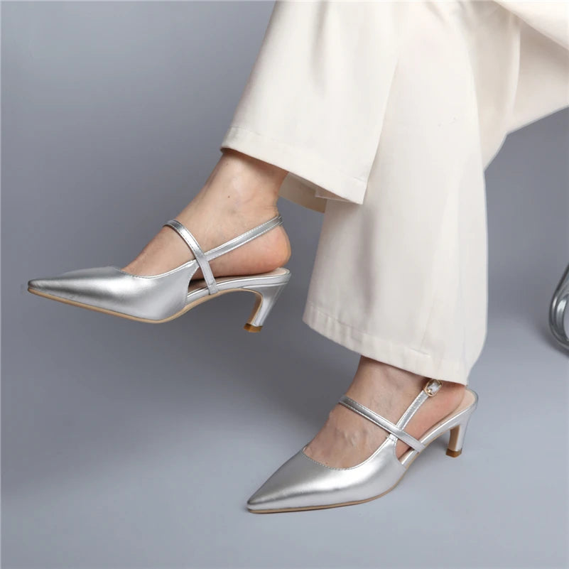 Women Patent Leather Pointed Toe Shoes