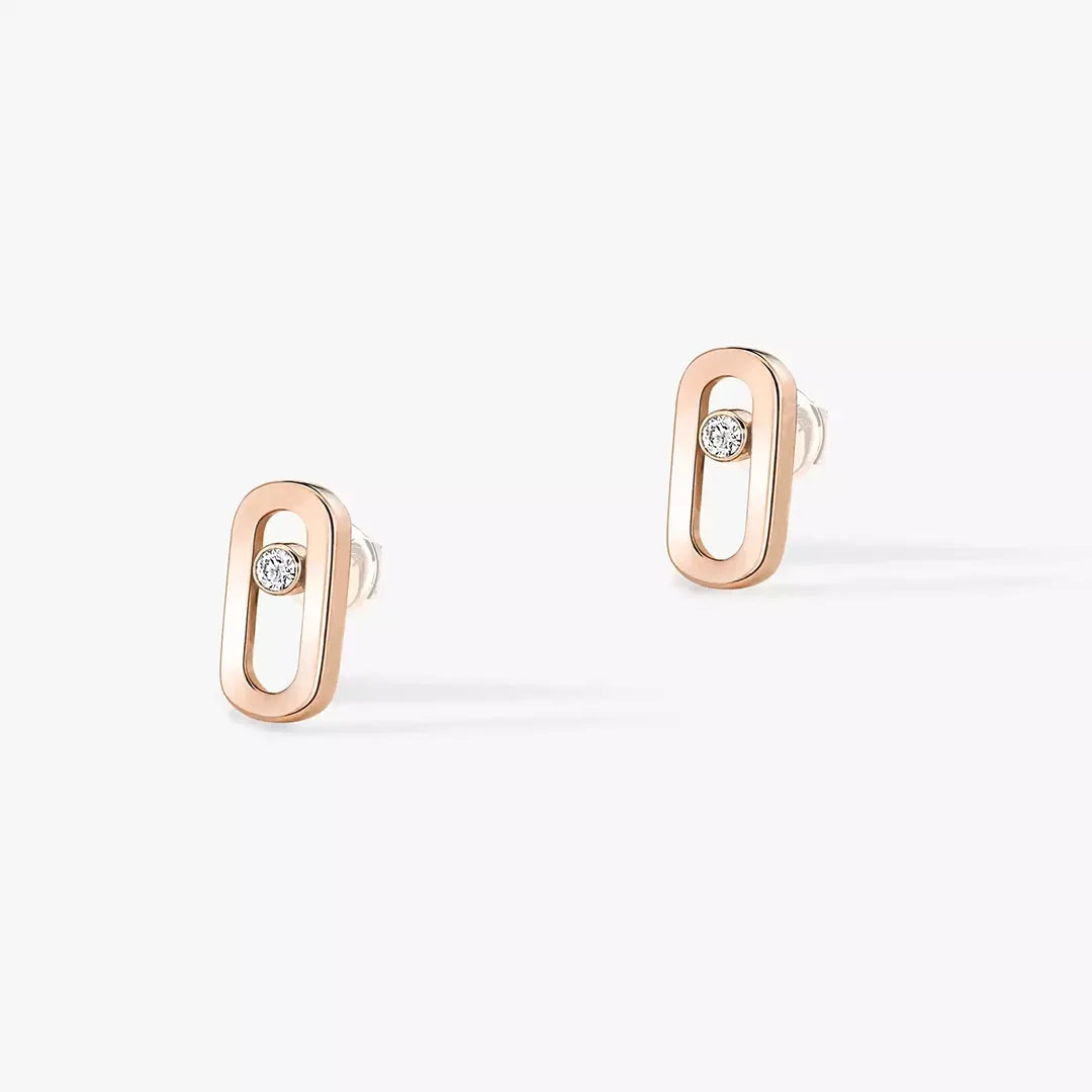 Diamond Zirconia Stud Earrings for Women Sterling Silver