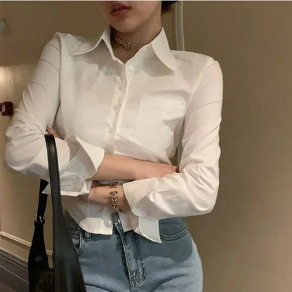 Office Women Chiffon Shirt
