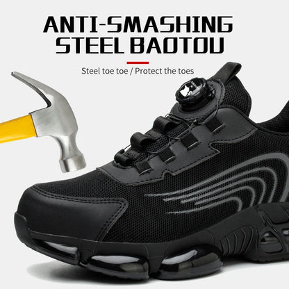 Steel toe cap, anti-impact, anti-puncture casual work shoes