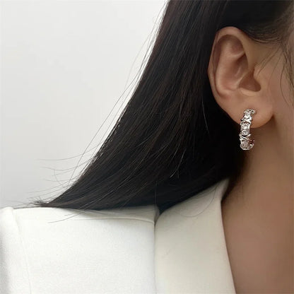 Stud Earrings Zirconia Jewelry for Women