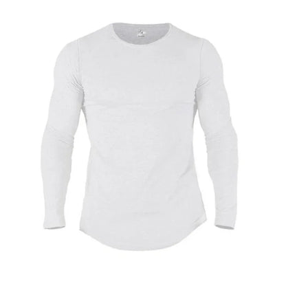Long Sleeve Casual Slim fit Cotton Men T-Shirt