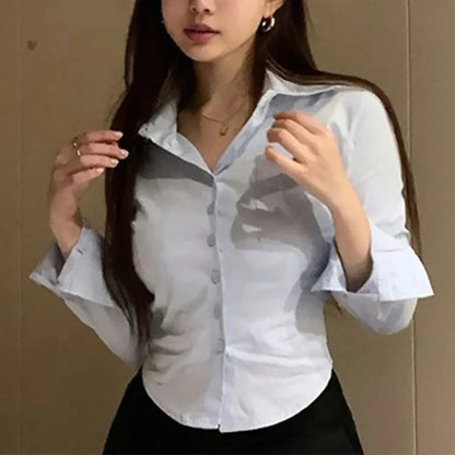 Office Women Chiffon Shirt