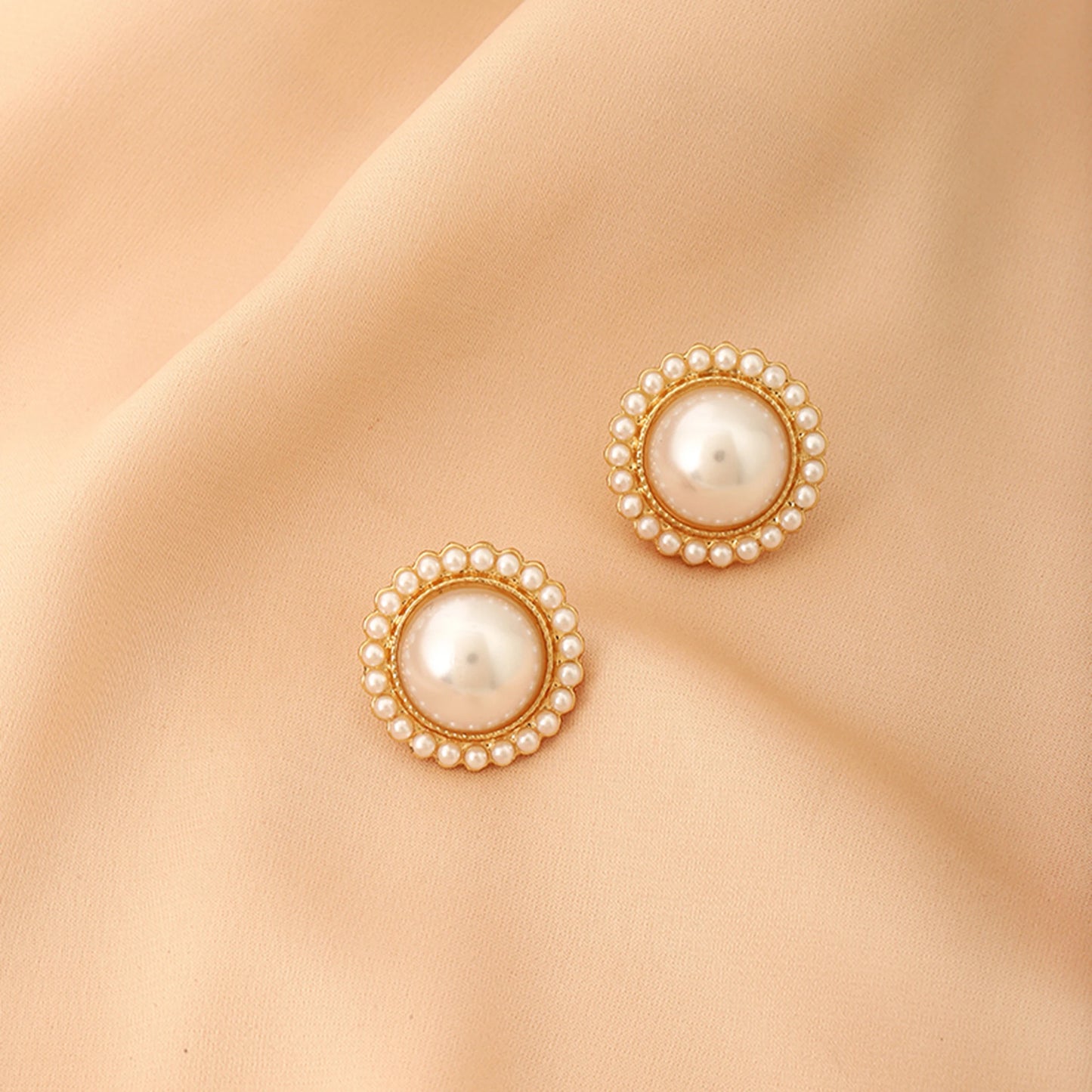 Pearl Earrings For Women Fashion Jewelry Enamel