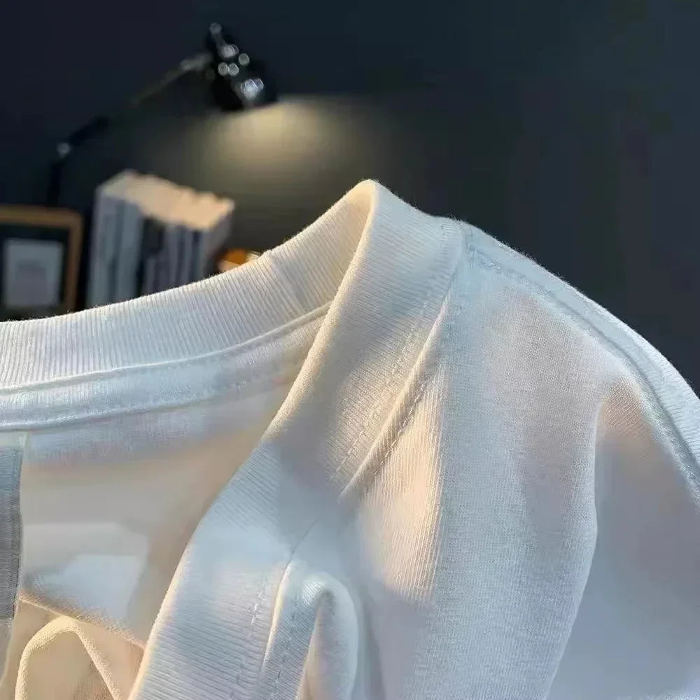 O-Neck Cotton Slim Fit  Men T-shirt