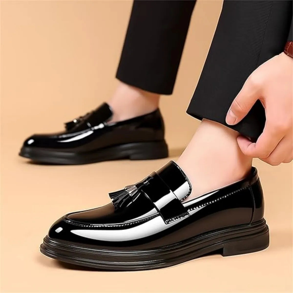 Men's Tassels Formal  Casual Oxford Slip On Shoes