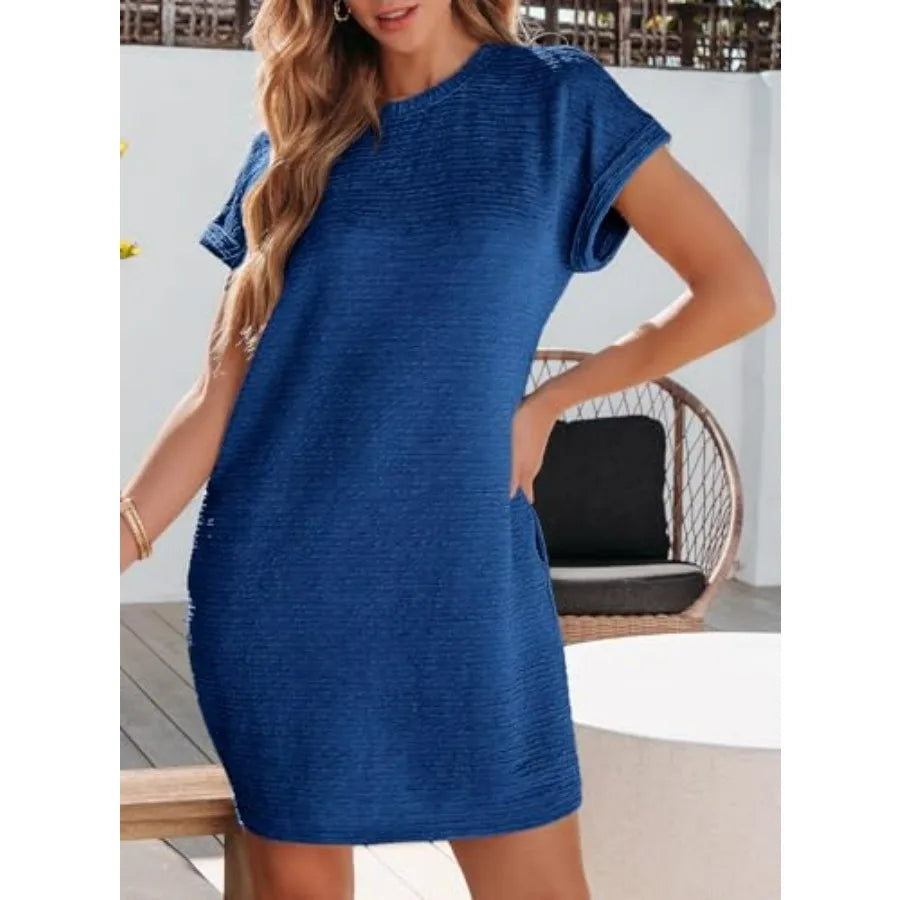 Women's Short Sleeve Casual Mini Dress