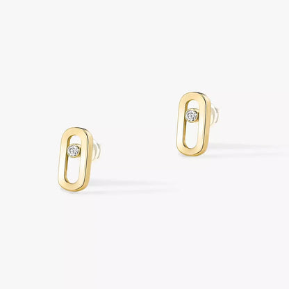 Diamond Zirconia Stud Earrings for Women Sterling Silver