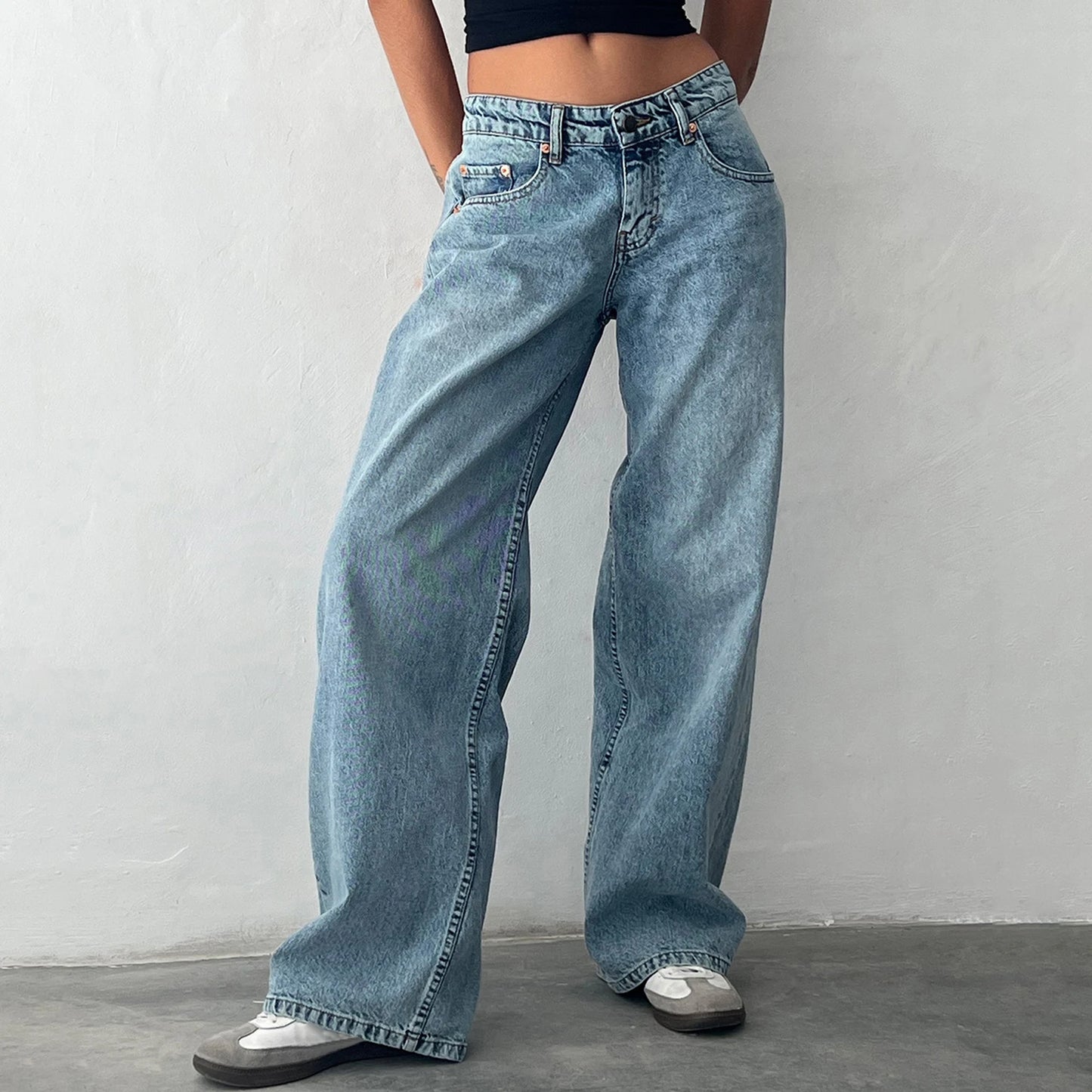 Baggy Jeans Casual Denim Pants with Pocket