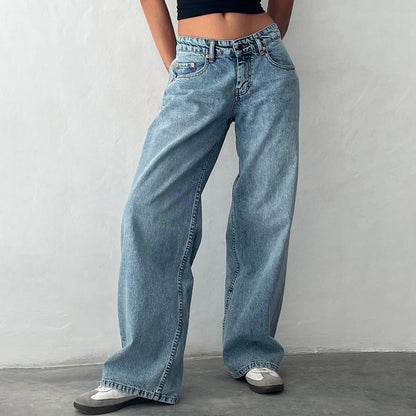 Baggy Jeans Casual Denim Pants with Pocket