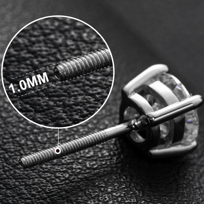 10mm 4CT  Moissanite Diamond 100% 925 Sterling Silver