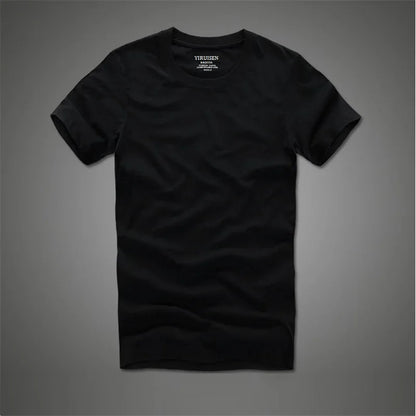 Men Tshirt 100% Cotton Soft O-Neck  High Quality