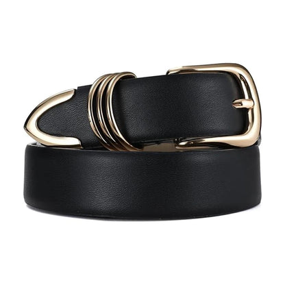 Women's  Buckle PU Leather Belt Youth
