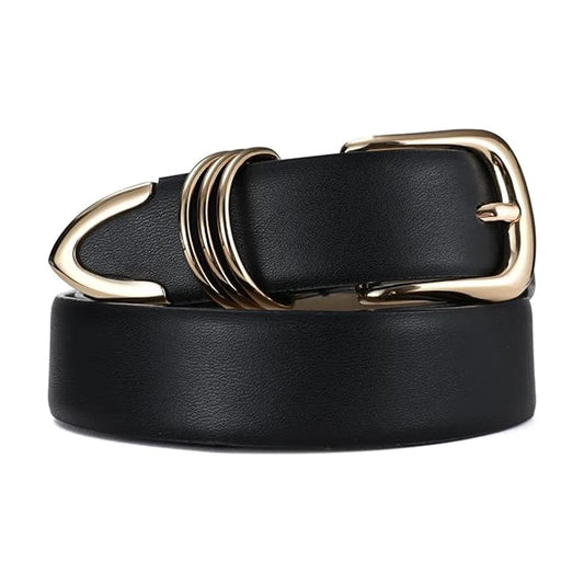 Women's  Buckle PU Leather Belt Youth