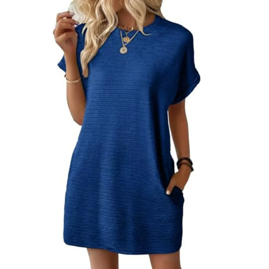Women's Short Sleeve Casual Mini Dress
