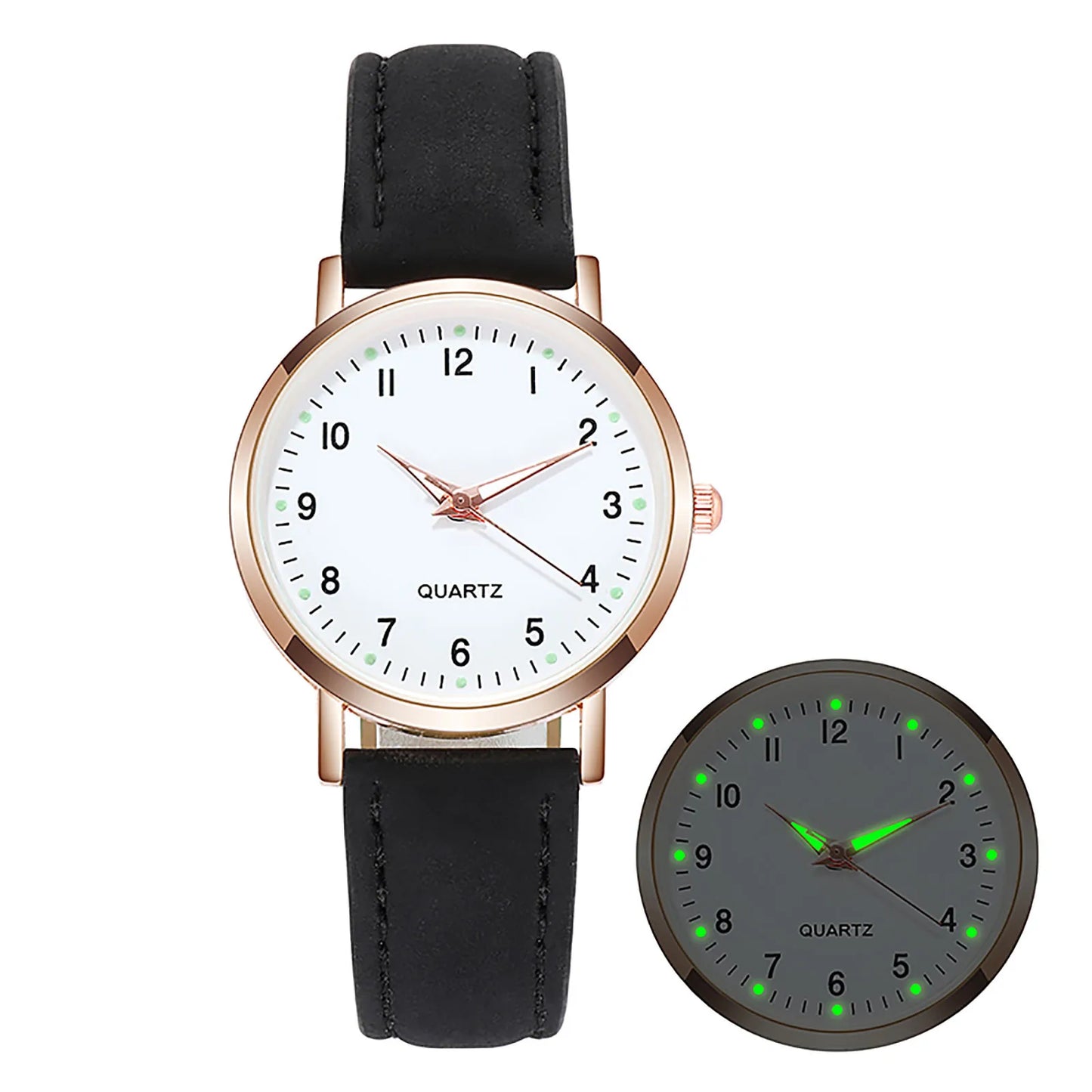 Reloj Mujer Leather Belt  Luxury Analog  Luminous Women's Watch