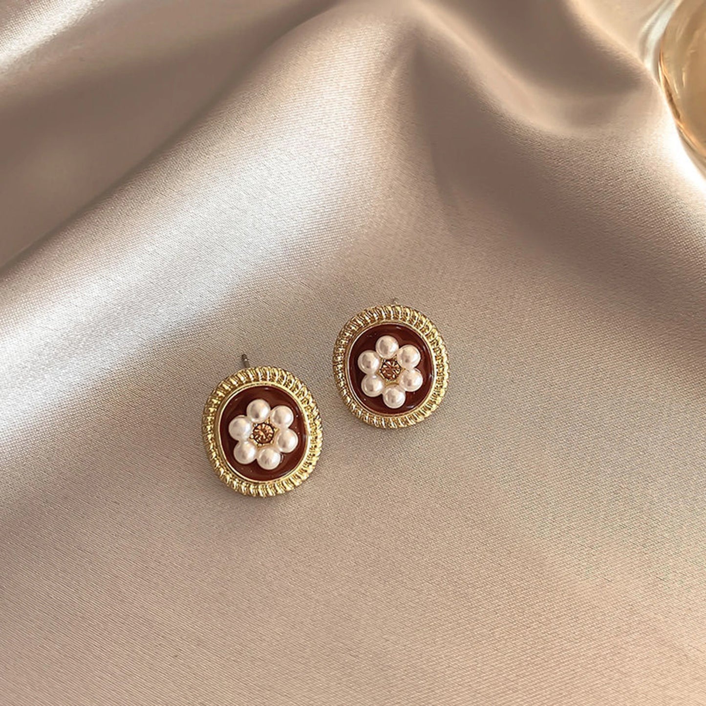 Pearl Earrings For Women Fashion Jewelry Enamel