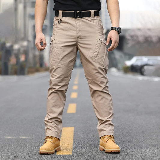 multi-pocket pants  men's wear