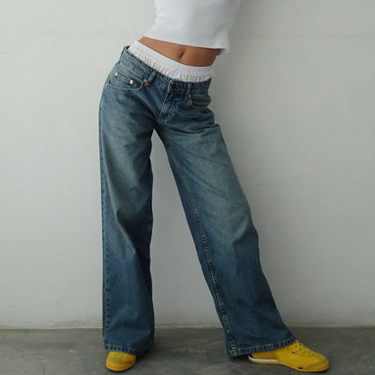Baggy Jeans Casual Denim Pants with Pocket