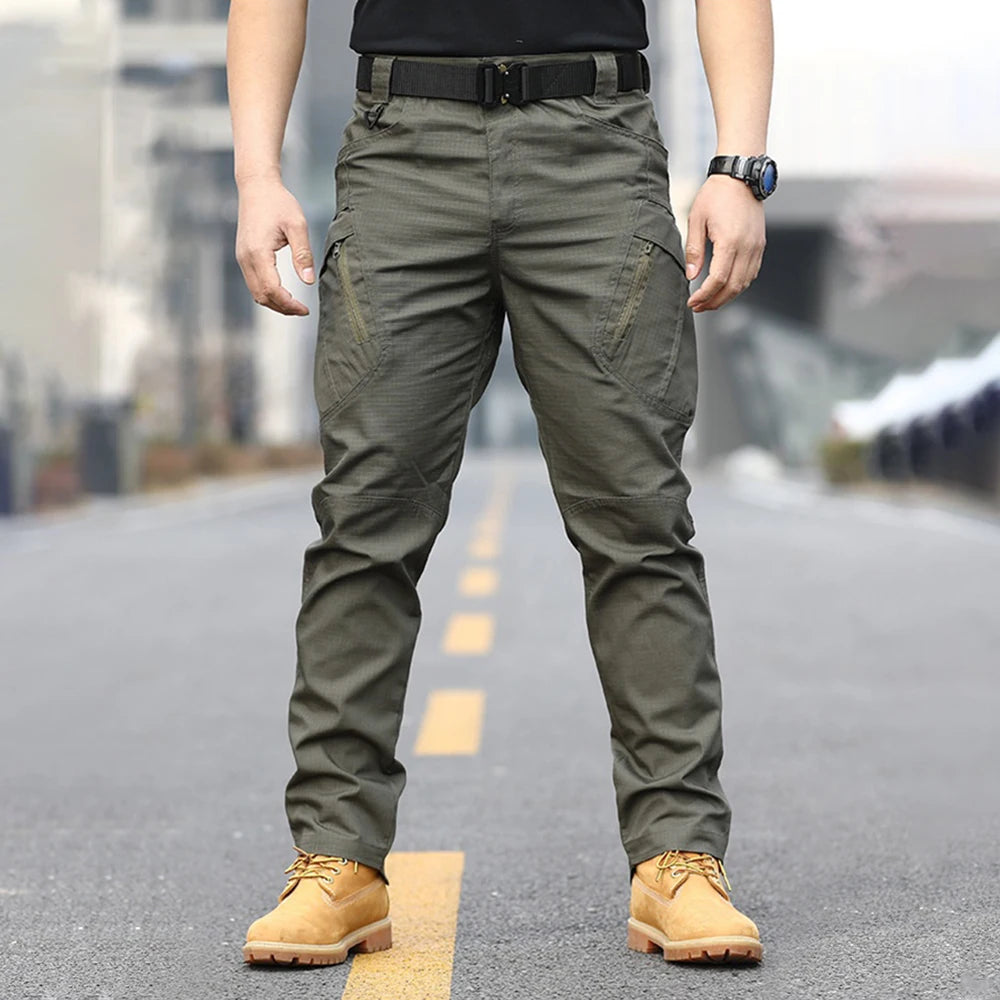 multi-pocket pants  men's wear