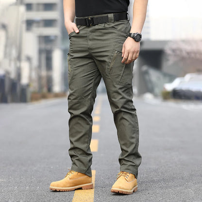 multi-pocket pants  men's wear