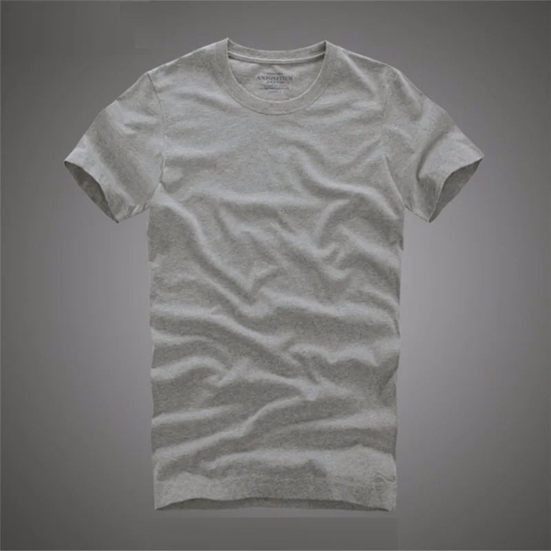 Men Tshirt 100% Cotton Soft O-Neck  High Quality