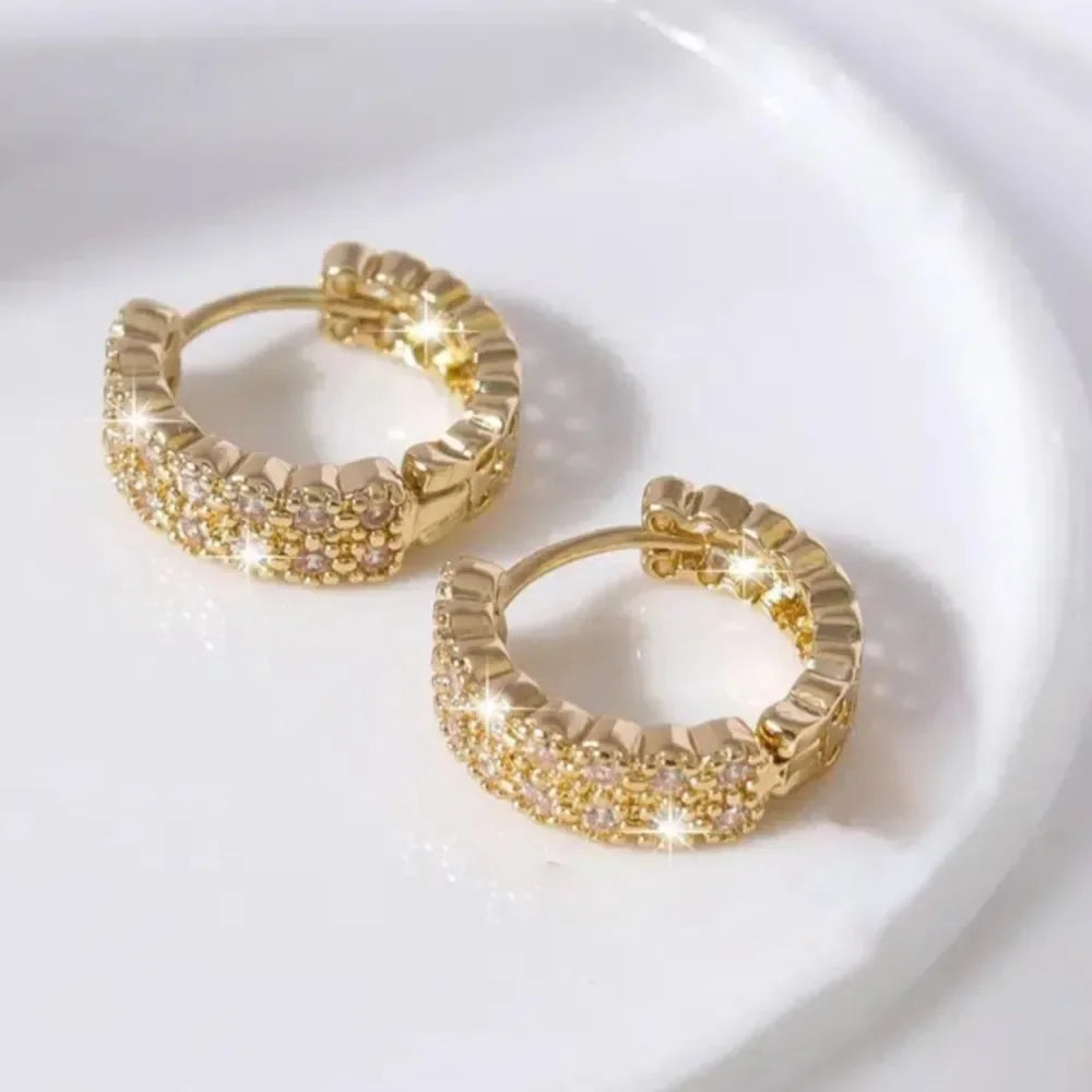 Cubic Zirconia Hoop Earrings for Women