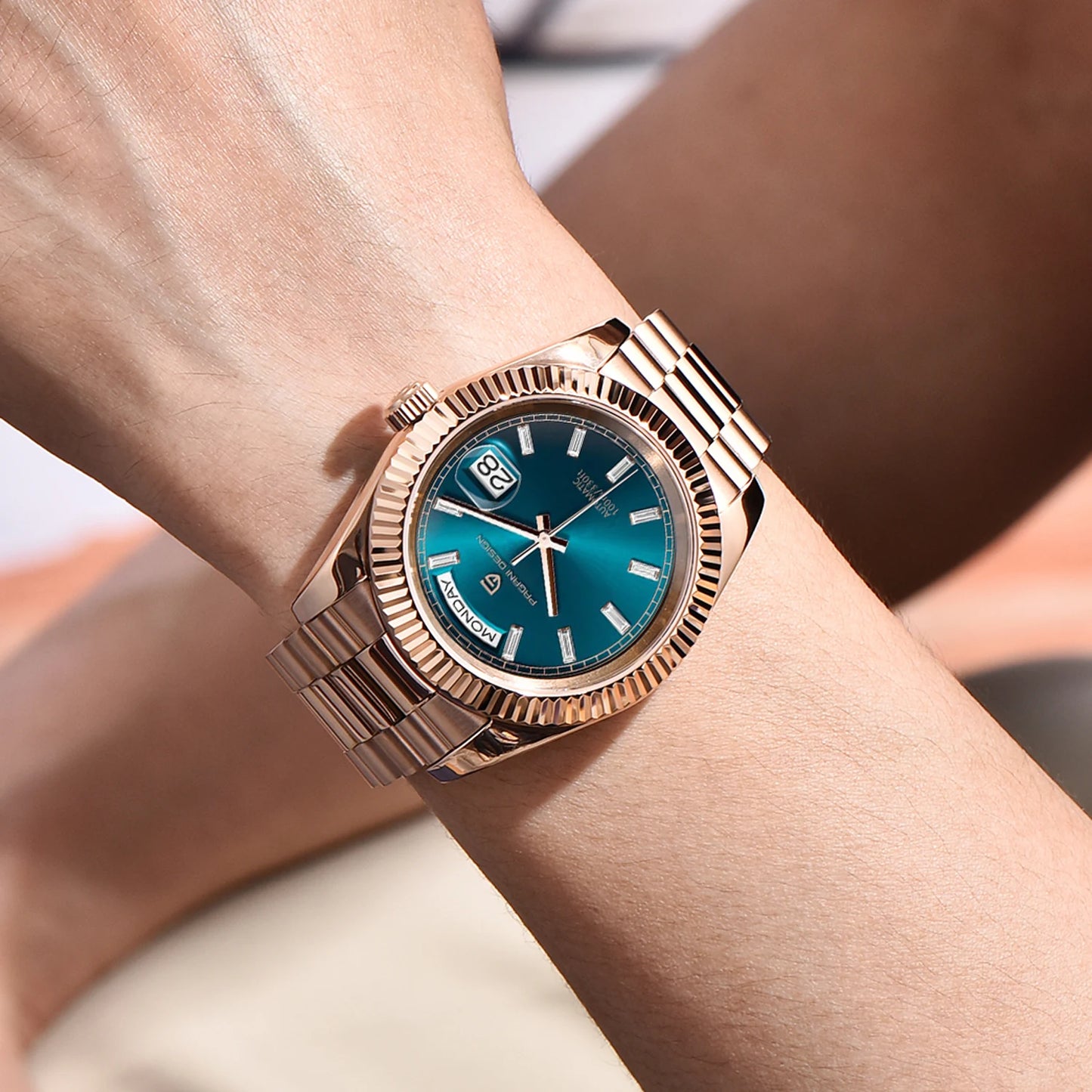 PAGANI DESIGN Rose Gold Luxury Automatic Men's Watch