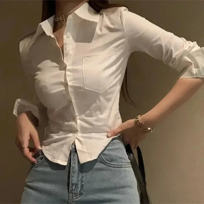 Office Women Chiffon Shirt