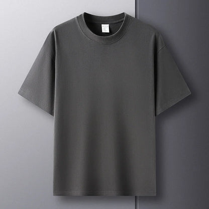 Pure Cotton Short Sleeve Round Neck Men's T-shirt