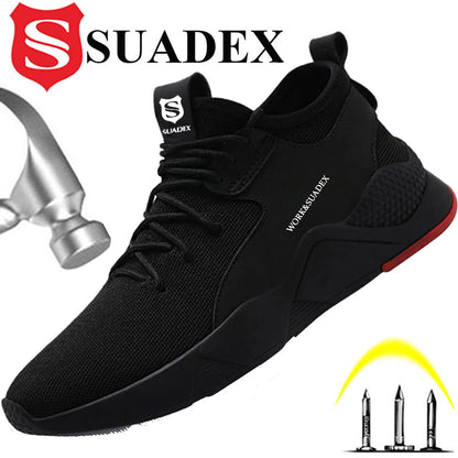 Construction Work Shoes, Steel Toe Cap, Anti-Smashing, Puncture