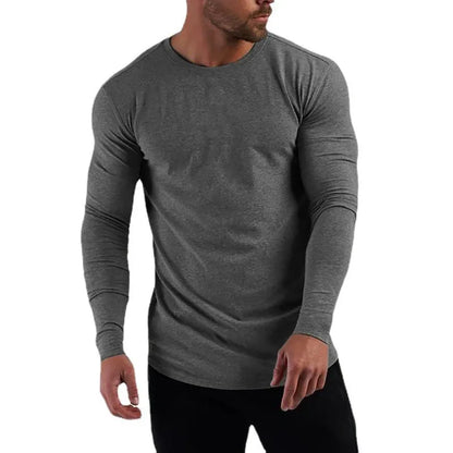 Long Sleeve Casual Slim fit Cotton Men T-Shirt