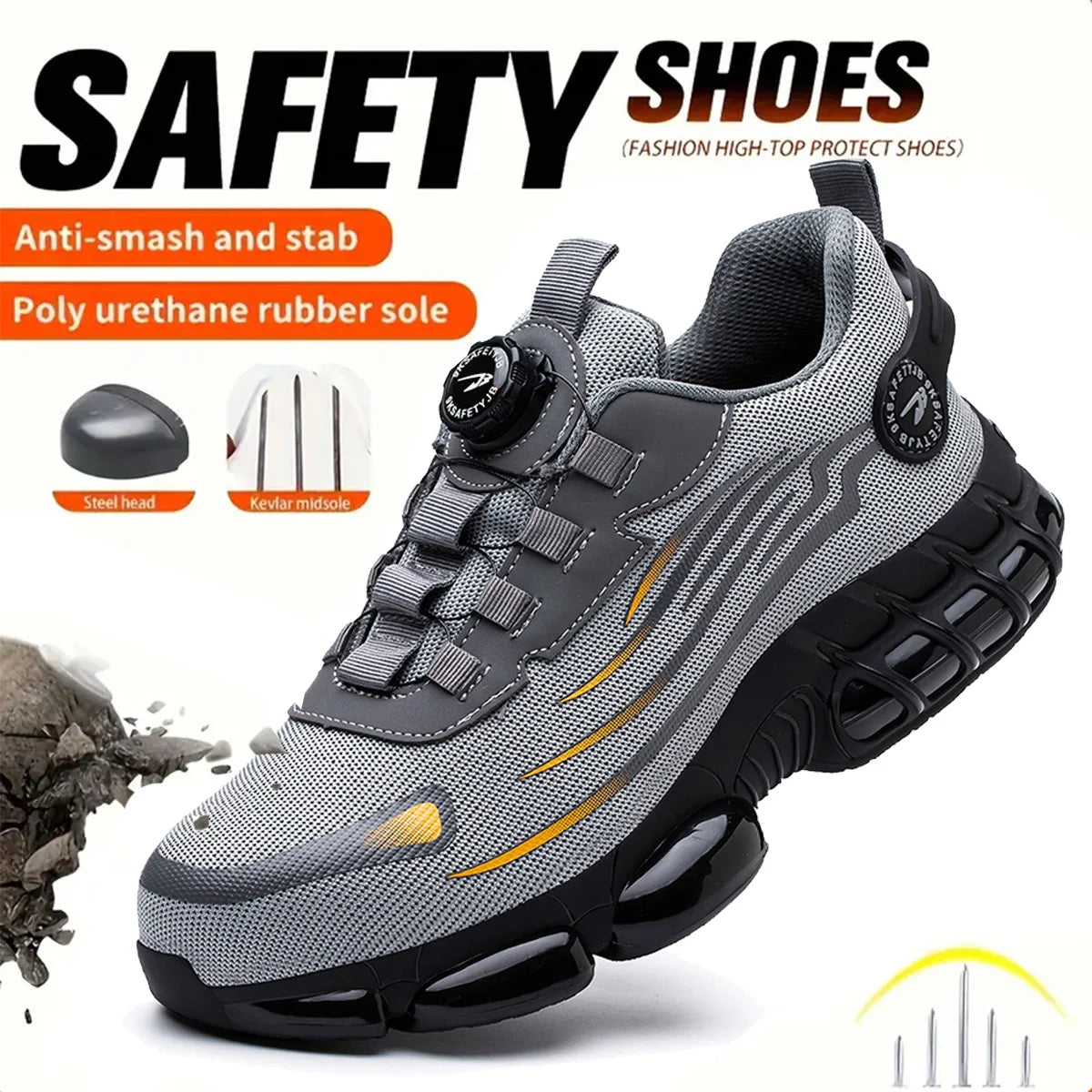 Breathable, comfortable, anti-smash, anti-puncture shoes