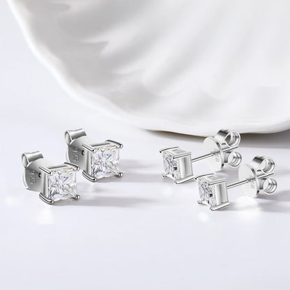 1-2.4Ct  Moissanite Earrings Stud Sterling Silver