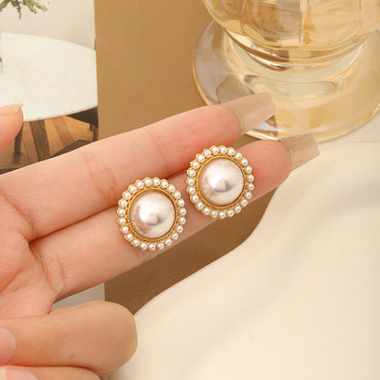 Pearl Earrings For Women Fashion Jewelry Enamel