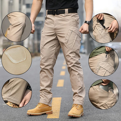 multi-pocket pants  men's wear