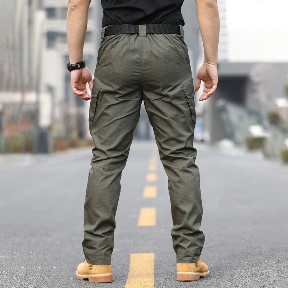 multi-pocket pants  men's wear