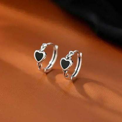 Silver Hoop Earrings Zirconia 14K Gold Plated