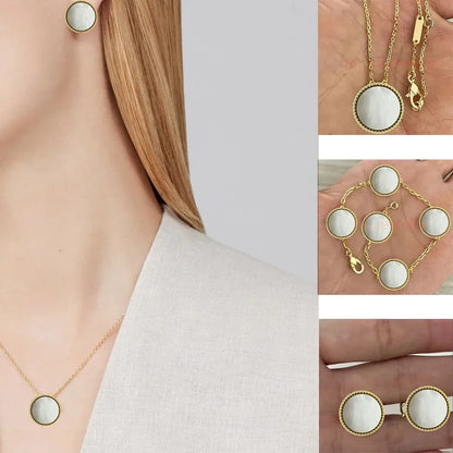 925 Silver Clover Design Women Jewelry Set