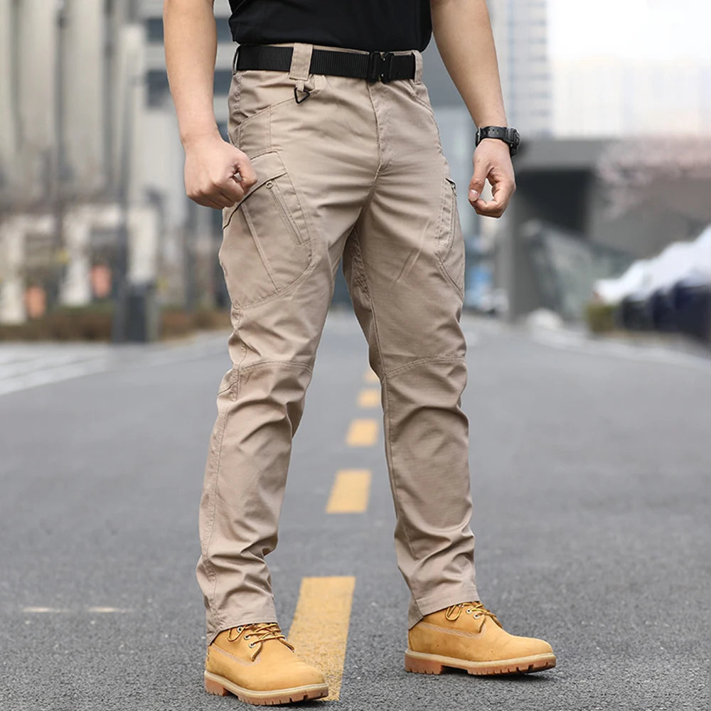 multi-pocket pants  men's wear